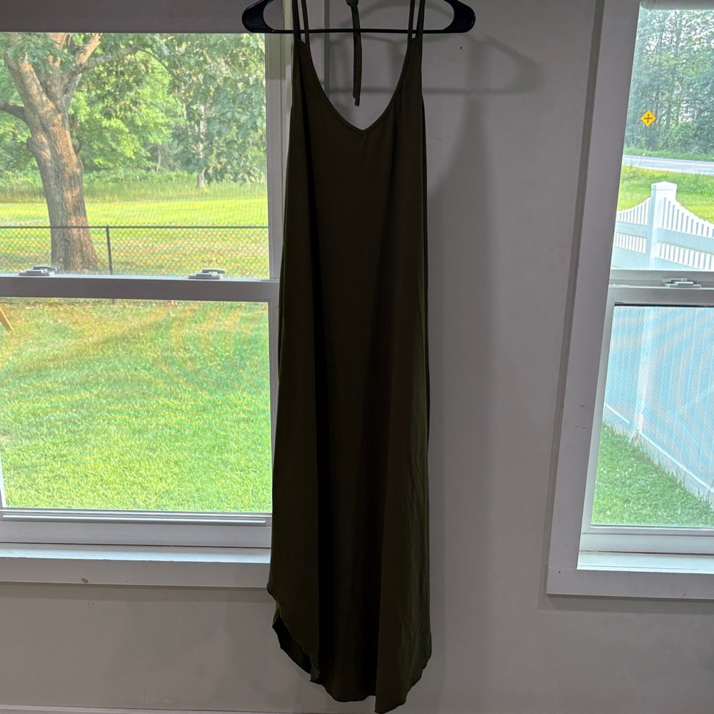 SHEIN Deep Green Maxi Dress